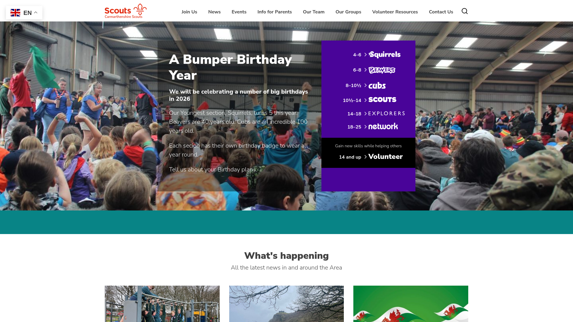 Website screenshot