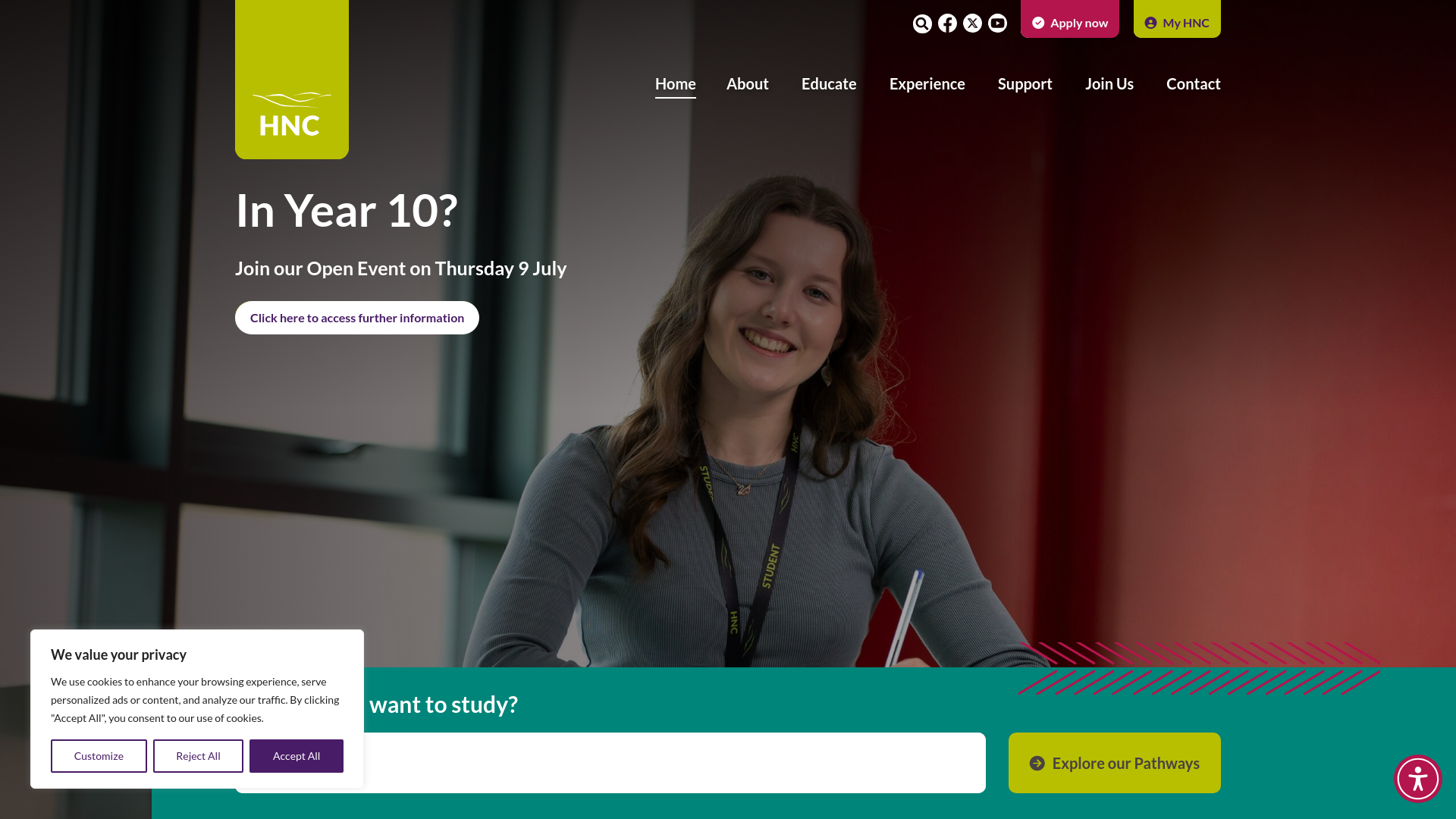 Website screenshot
