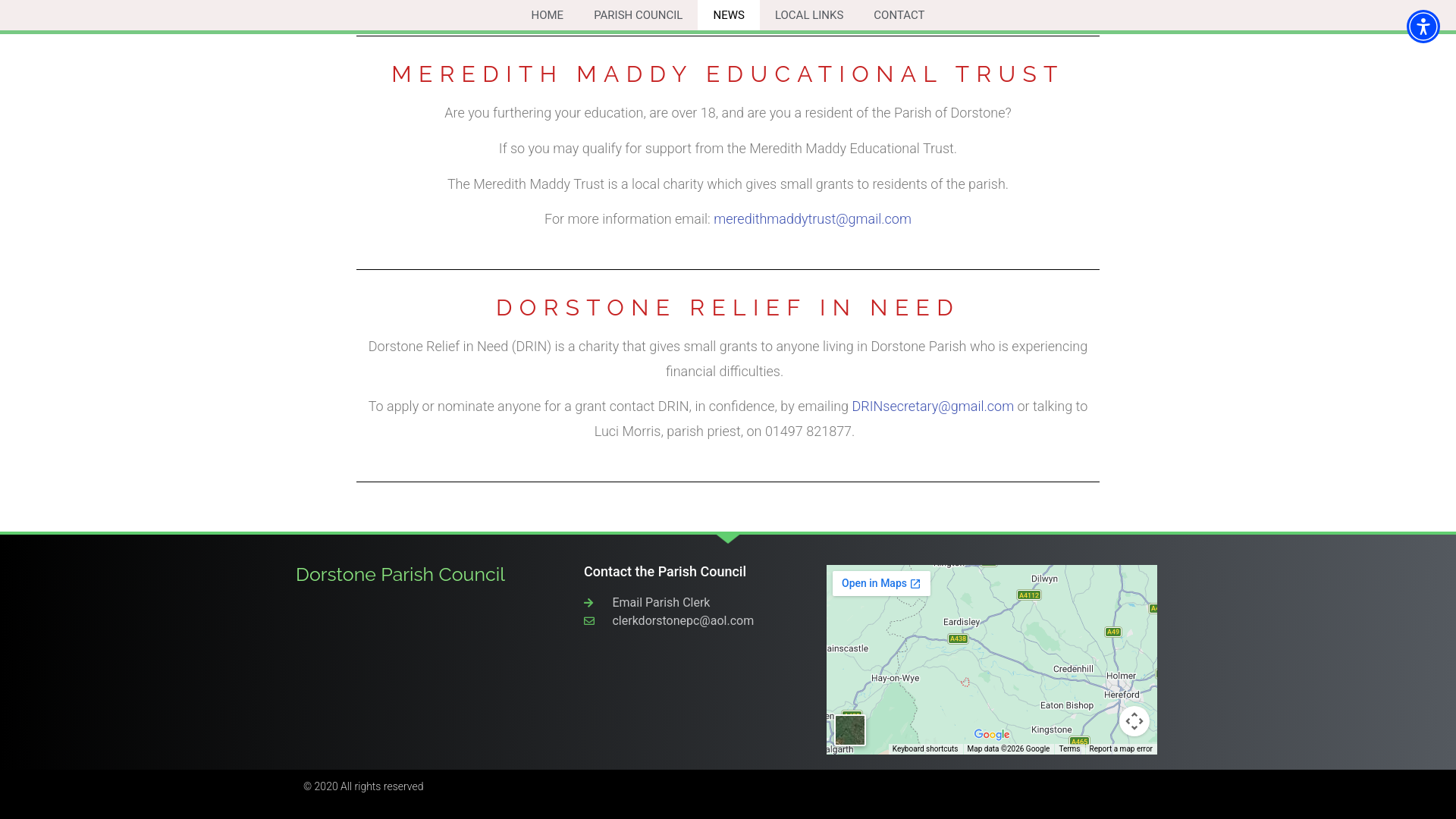 Website screenshot