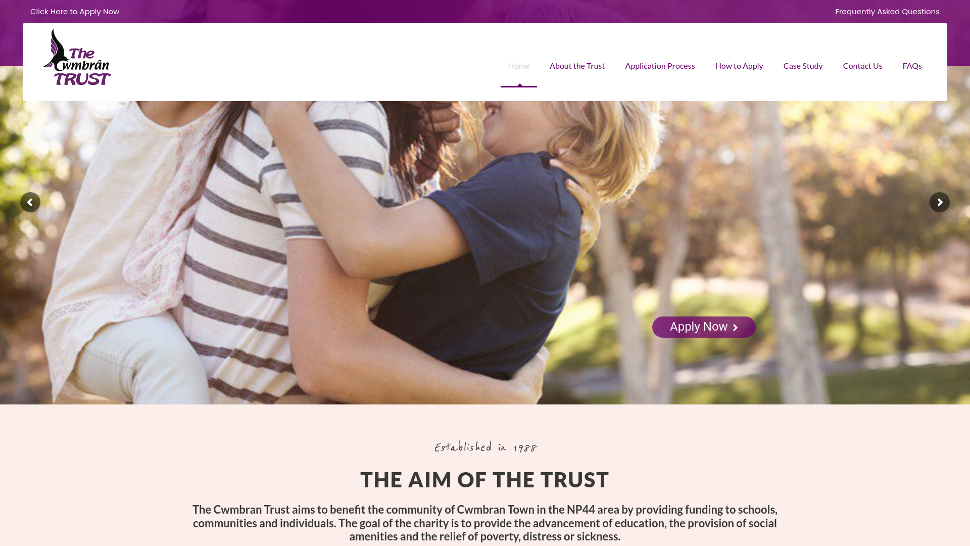 Website screenshot