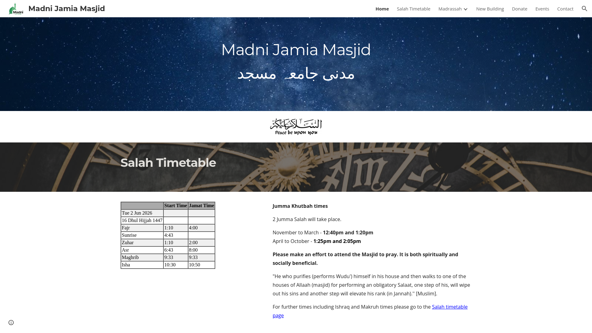 Website screenshot