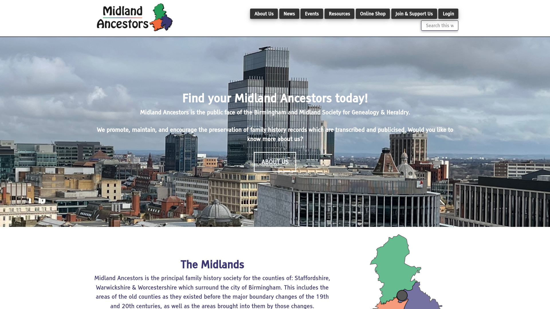 Website screenshot