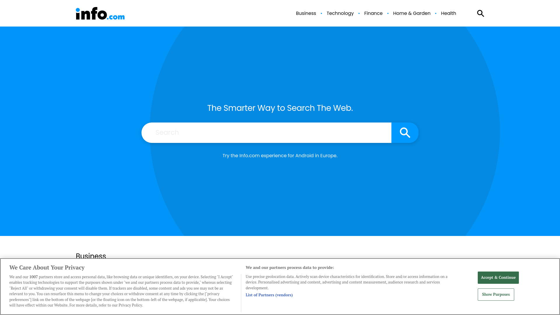 Website screenshot