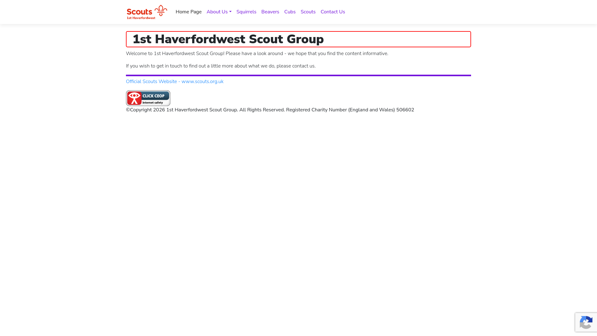 Website screenshot