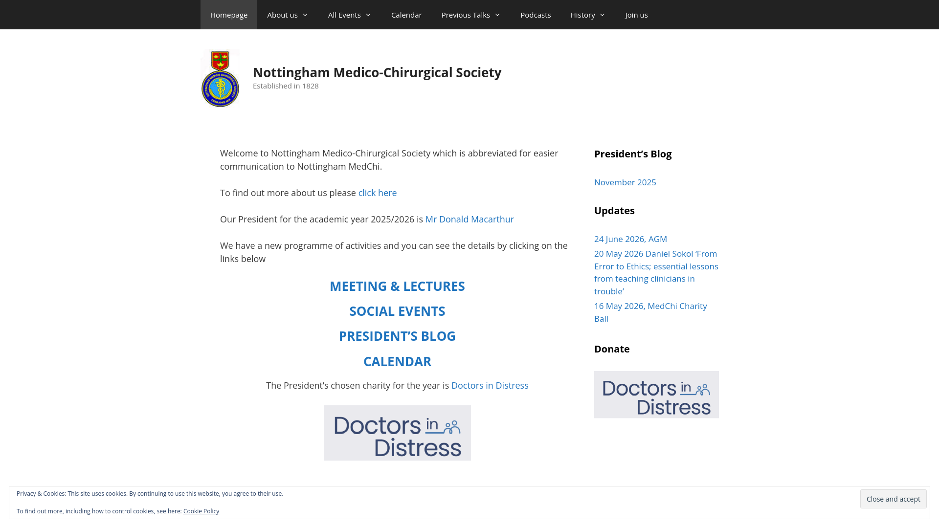 Website screenshot