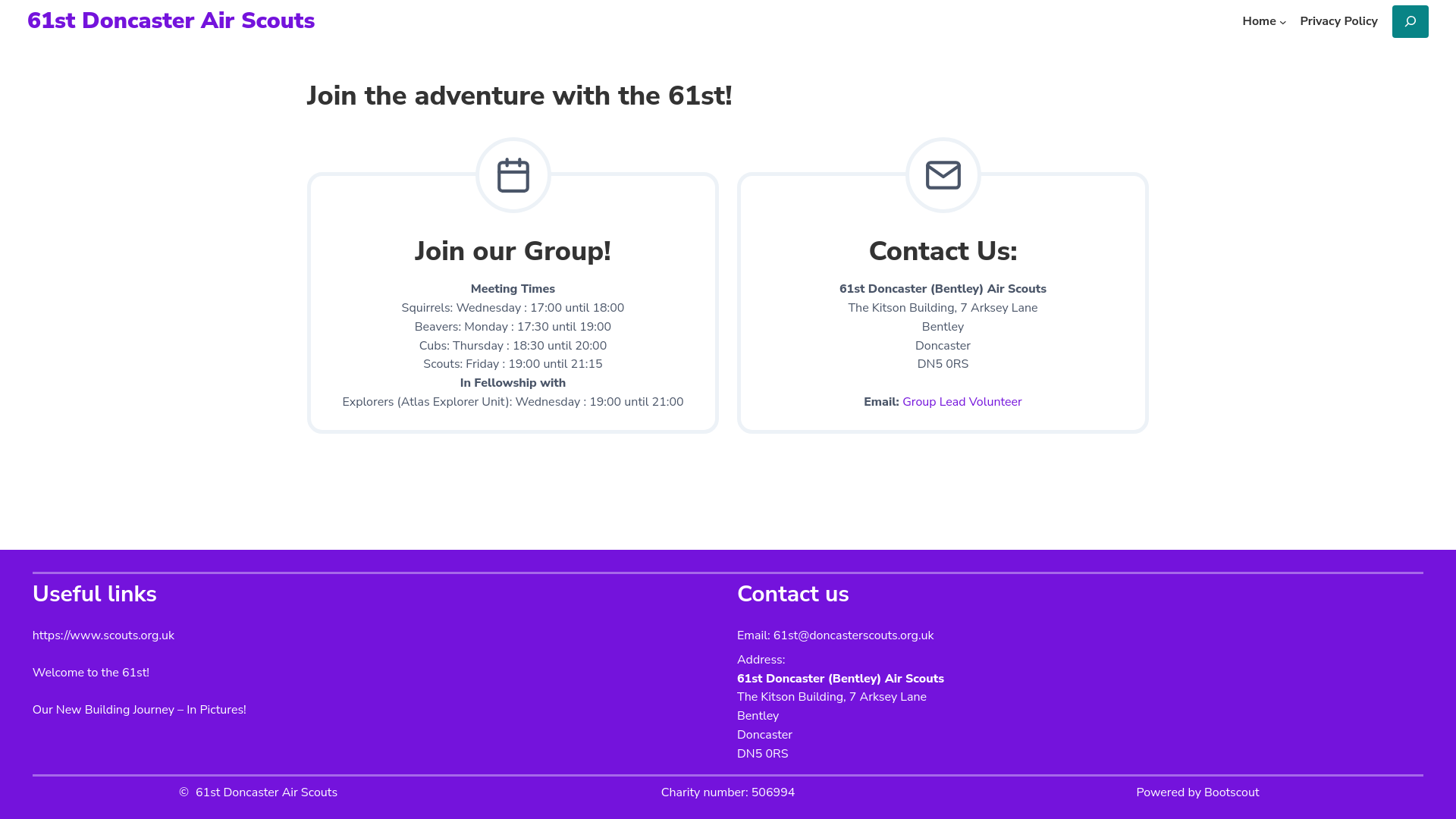 Website screenshot