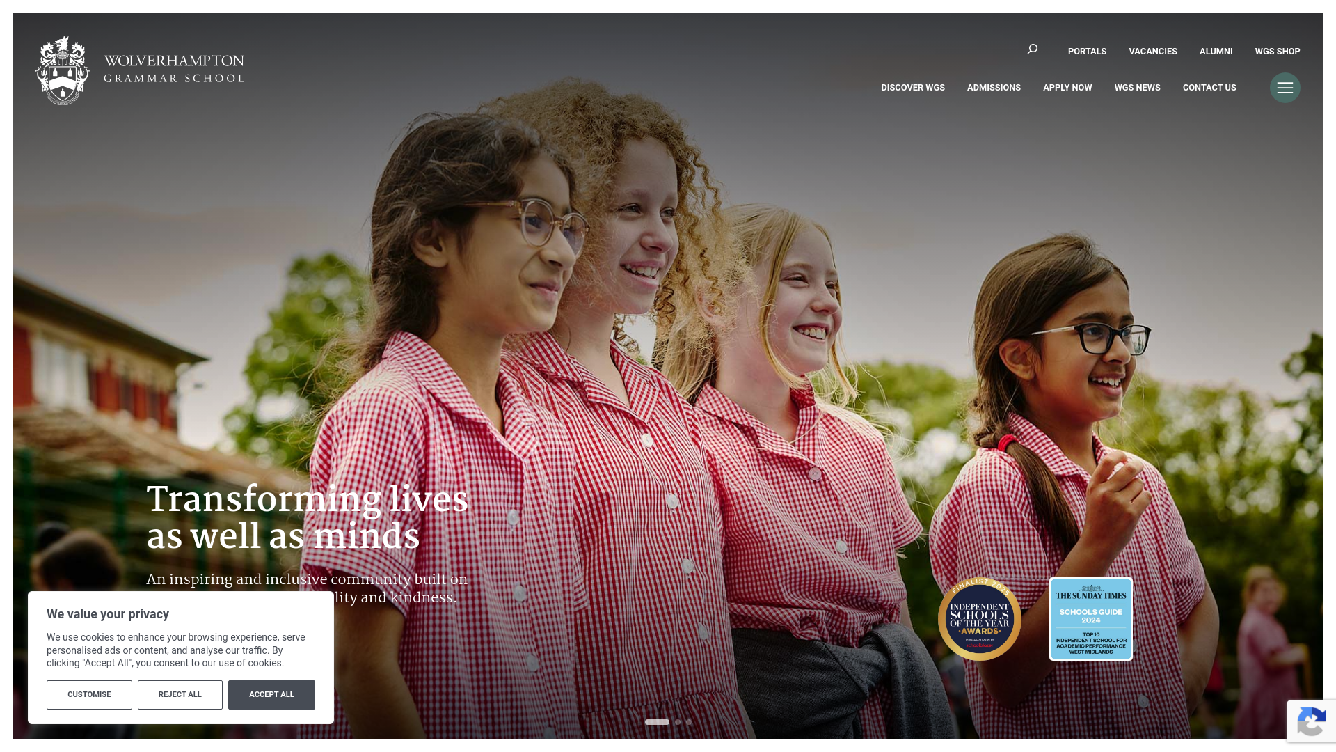 Website screenshot