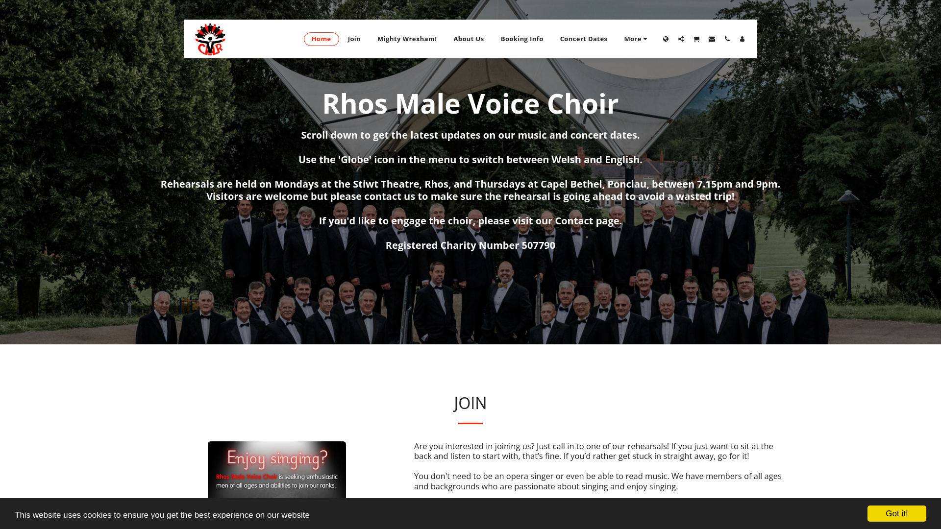 Website screenshot