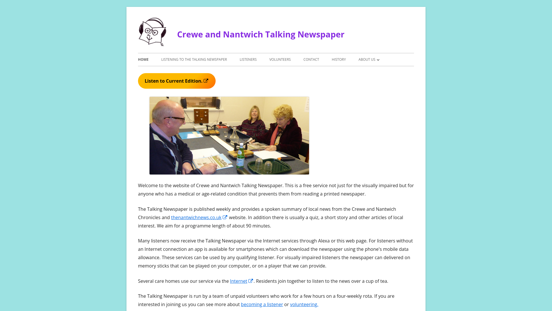 Website screenshot