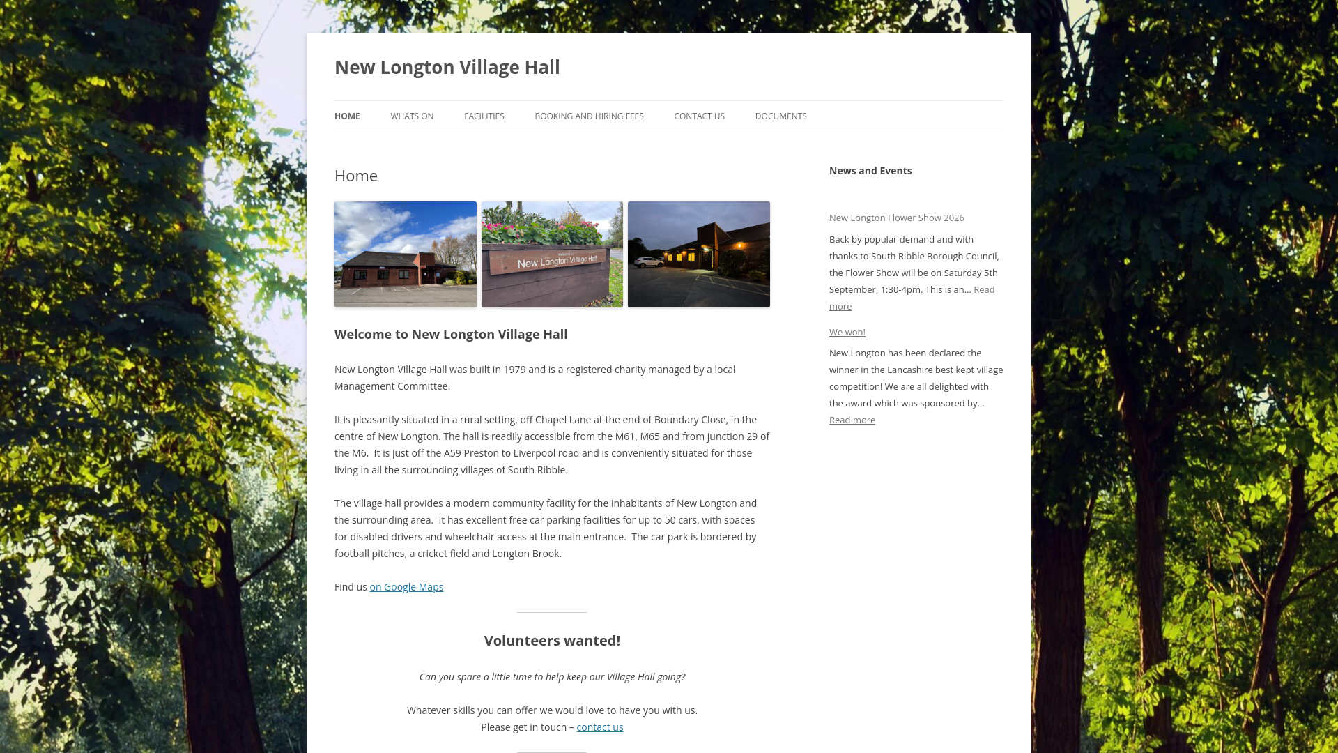 Website screenshot