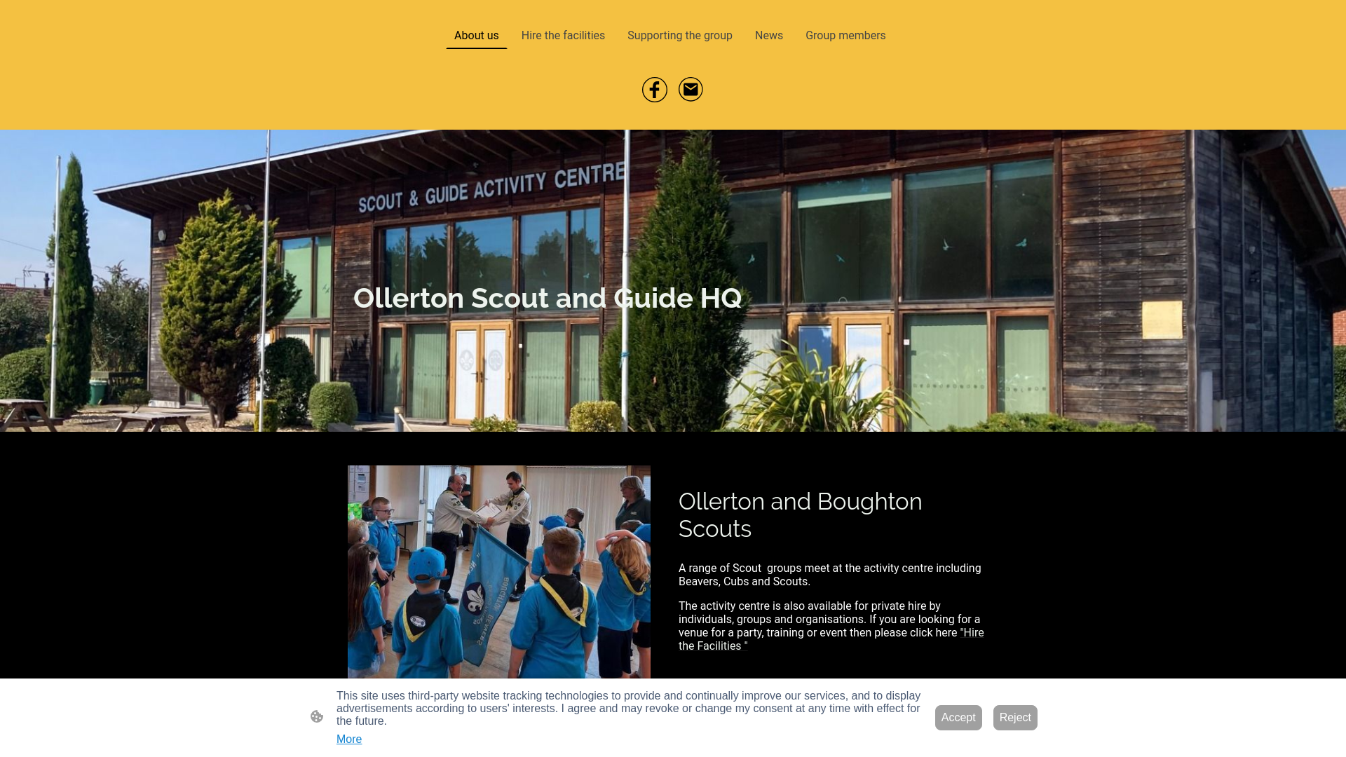 Website screenshot