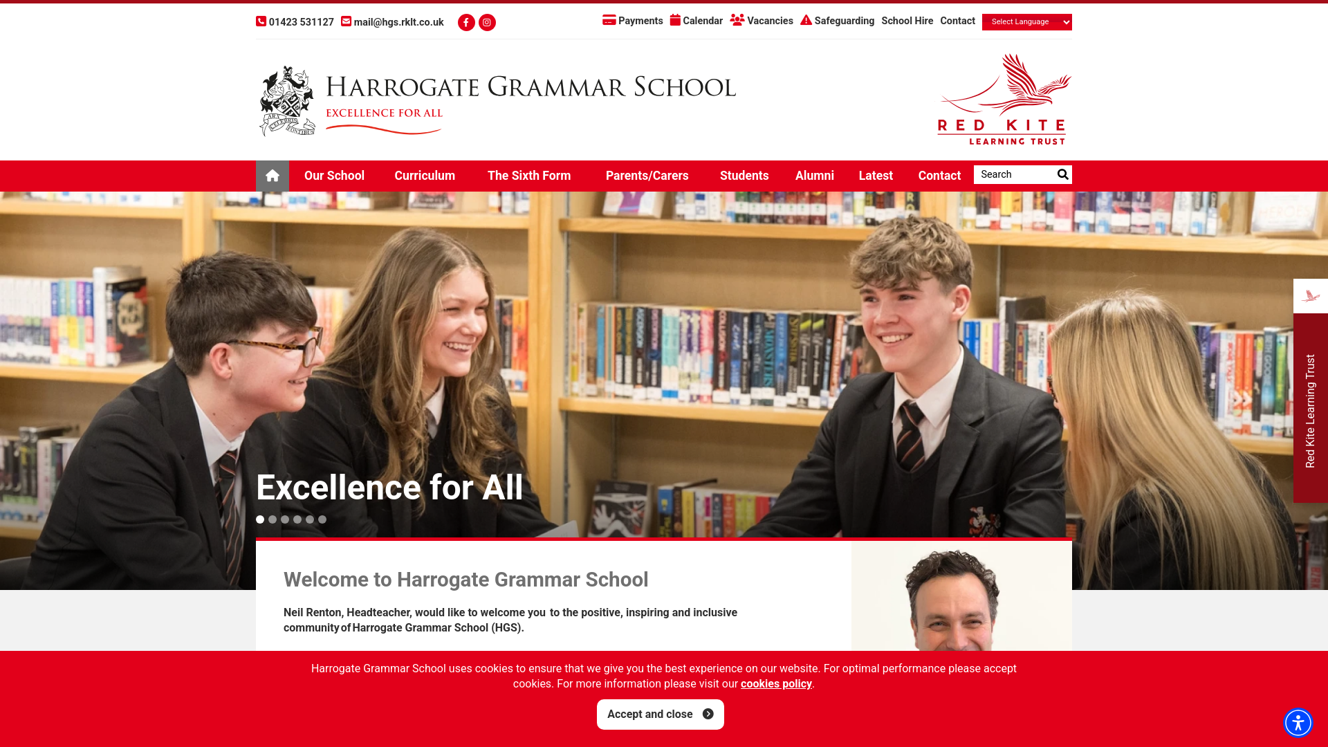 Website screenshot
