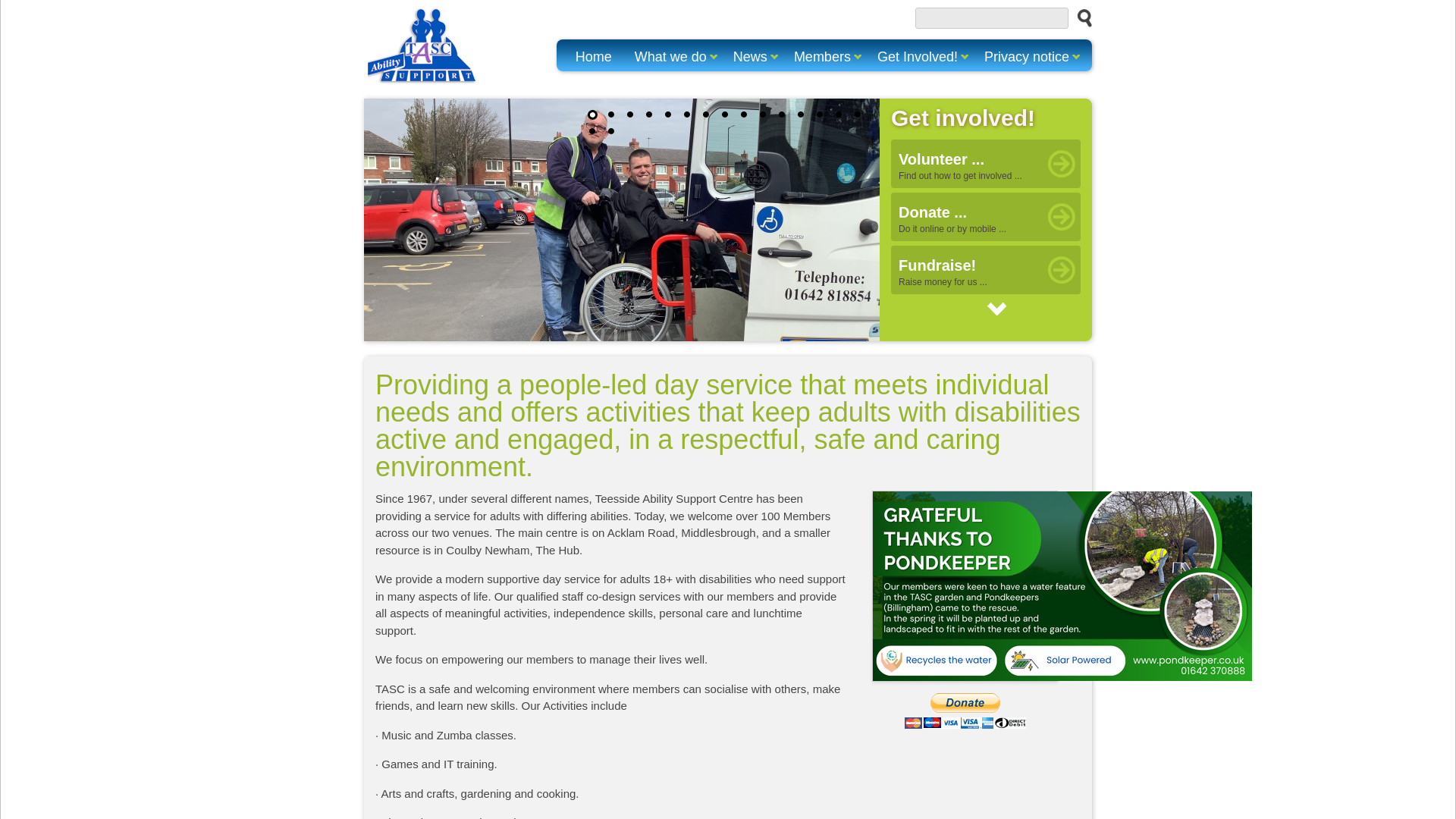Website screenshot