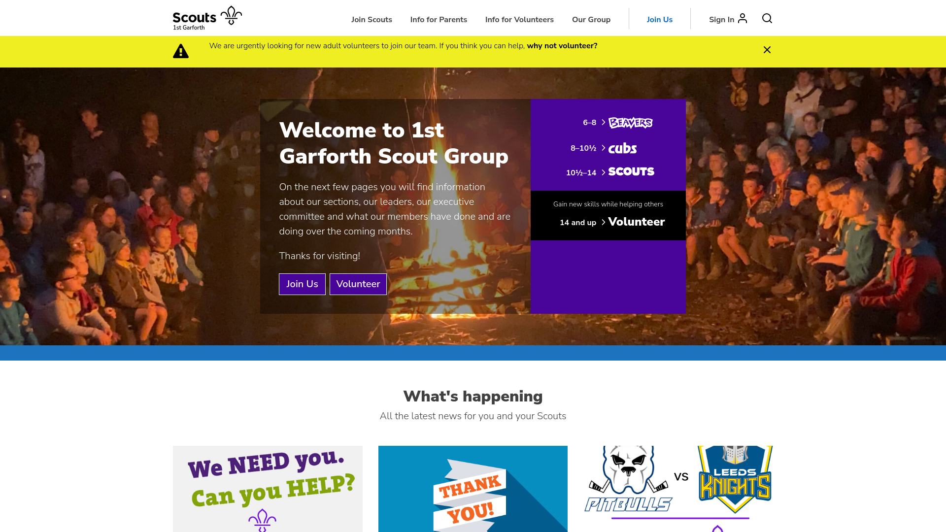 Website screenshot