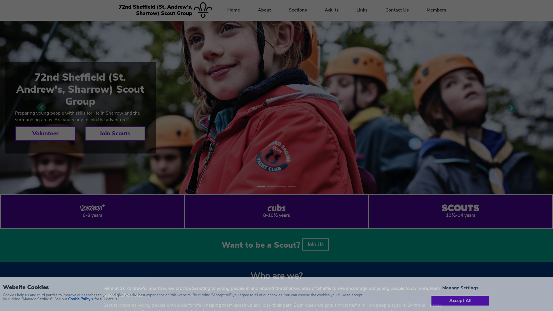 Website screenshot