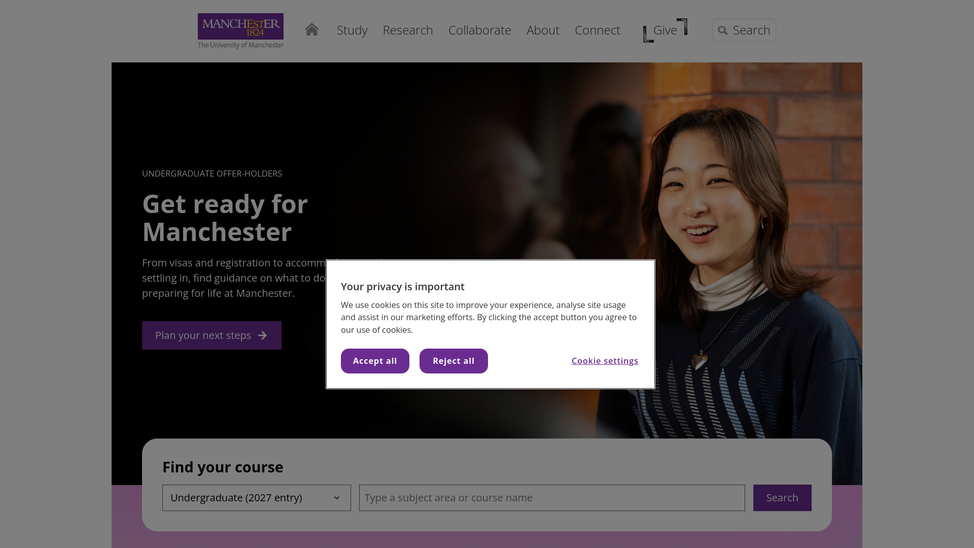 Website screenshot