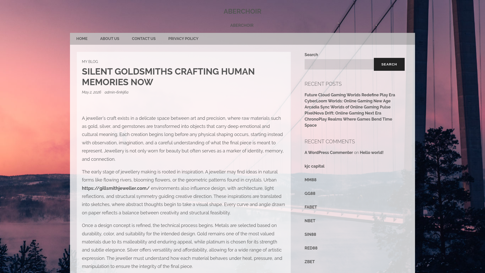 Website screenshot