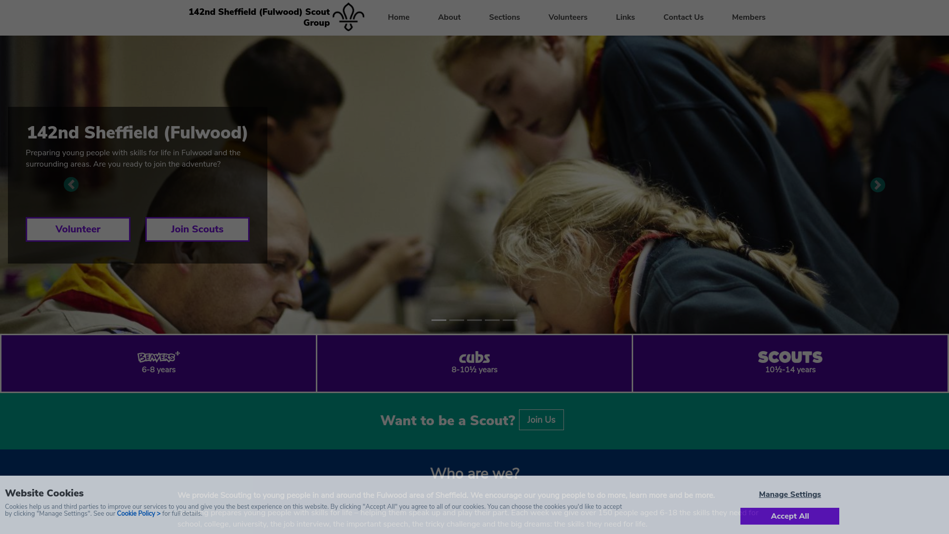 Website screenshot