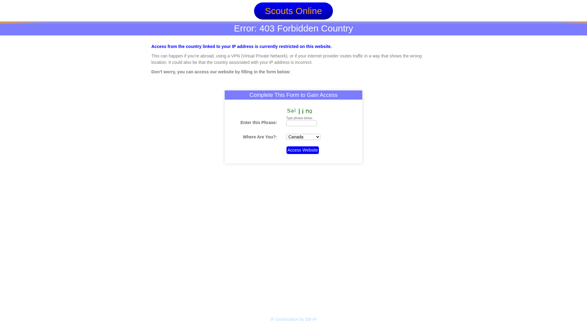 Website screenshot