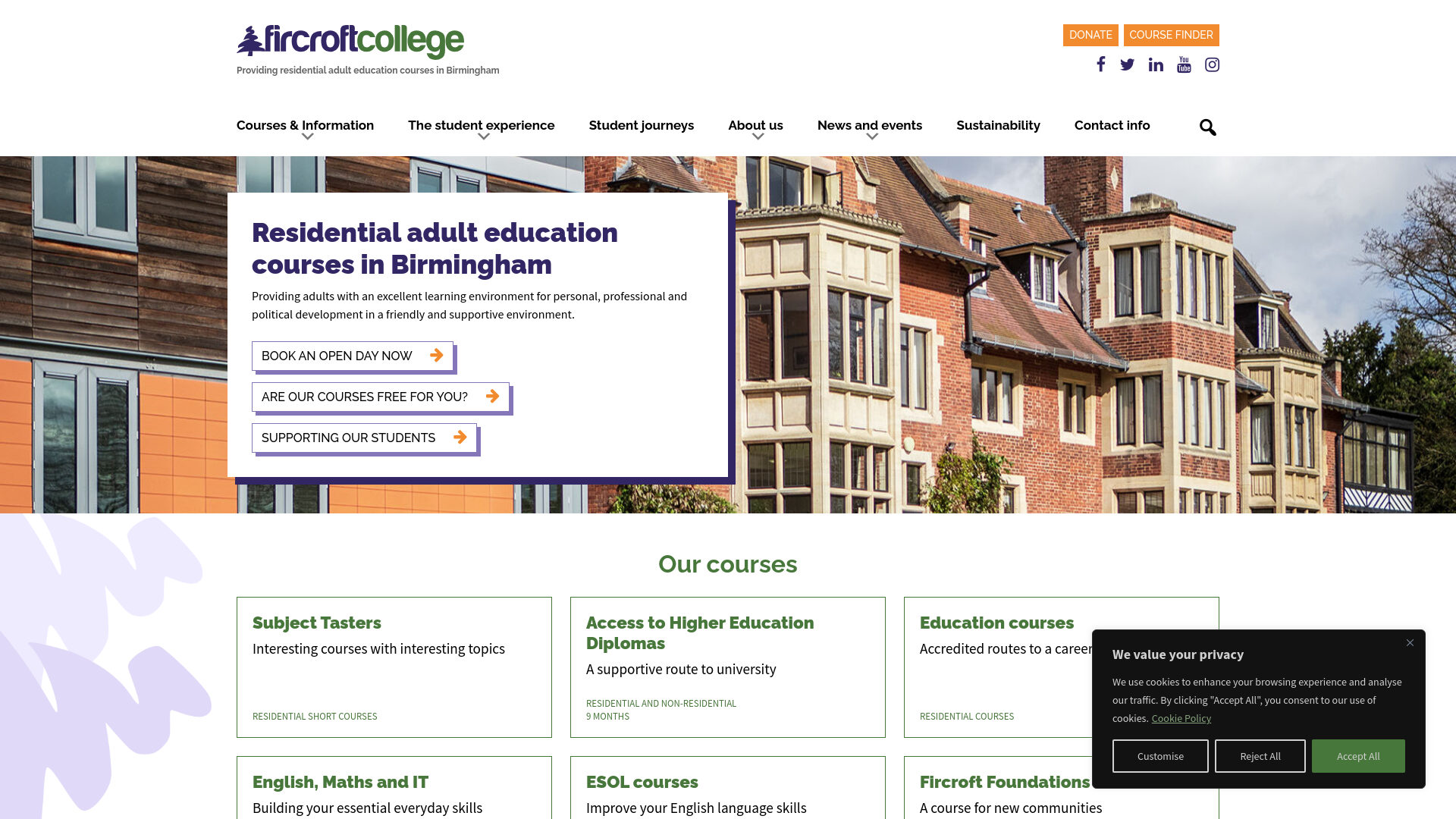 Website screenshot