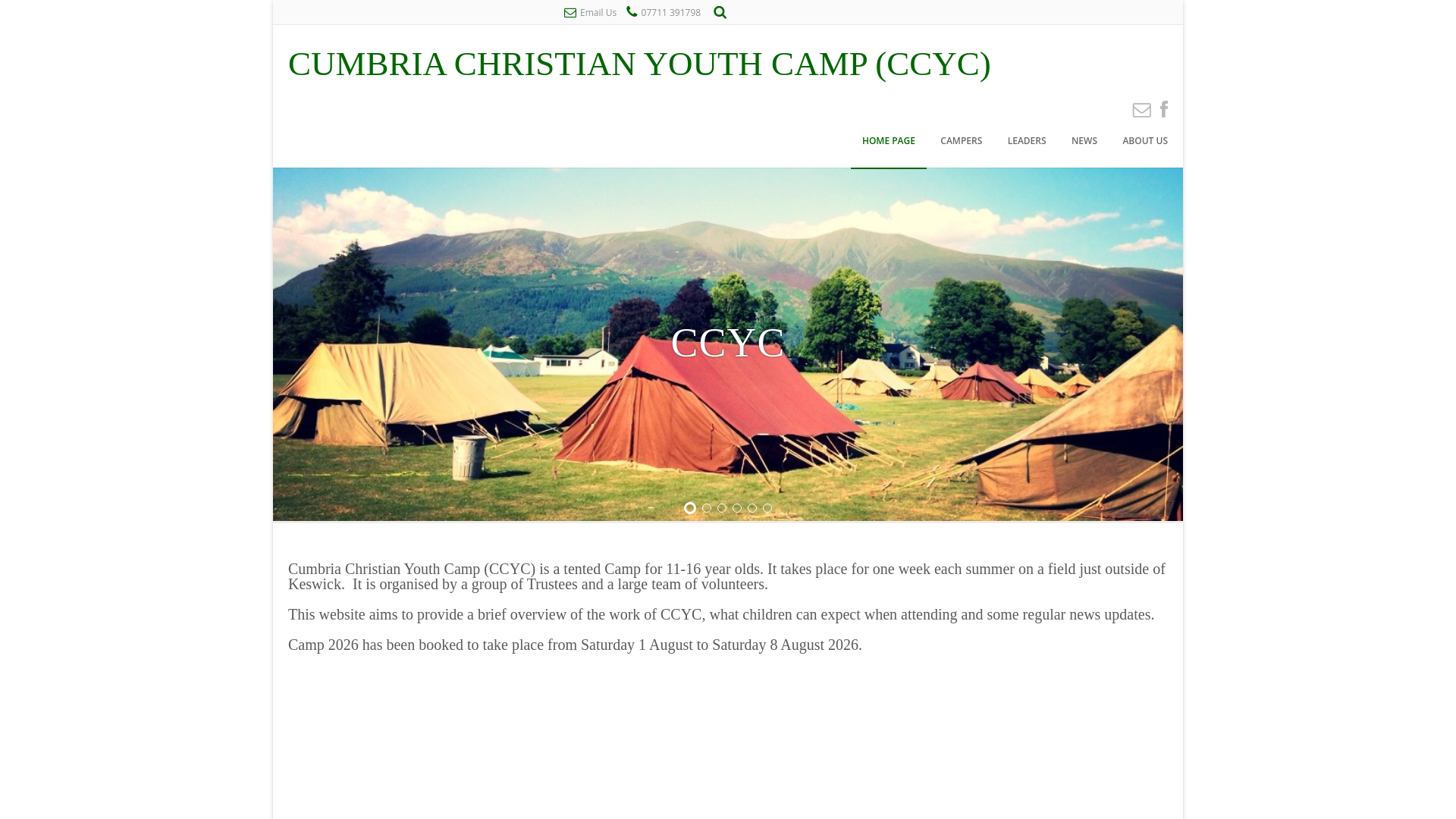 Website screenshot