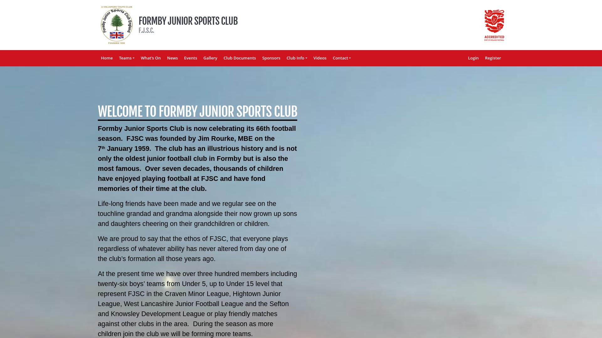 Website screenshot