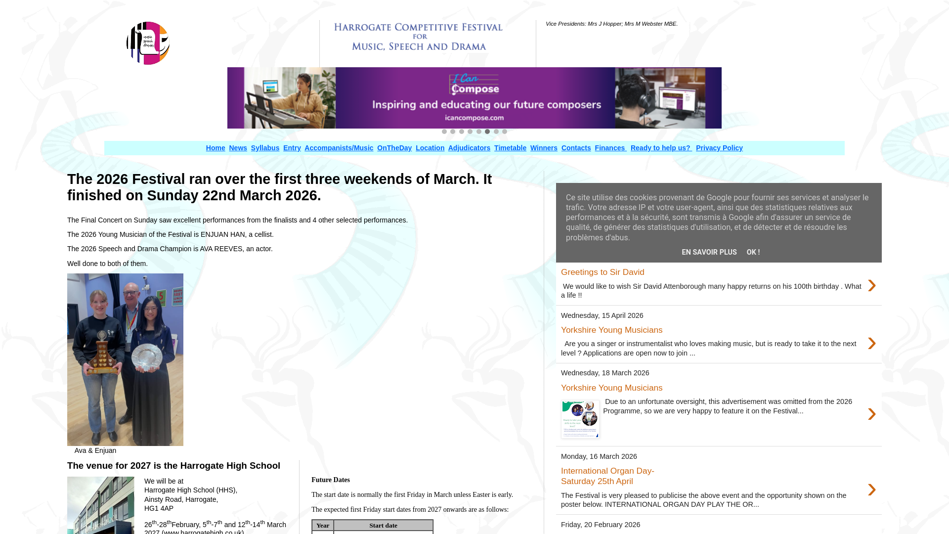 Website screenshot