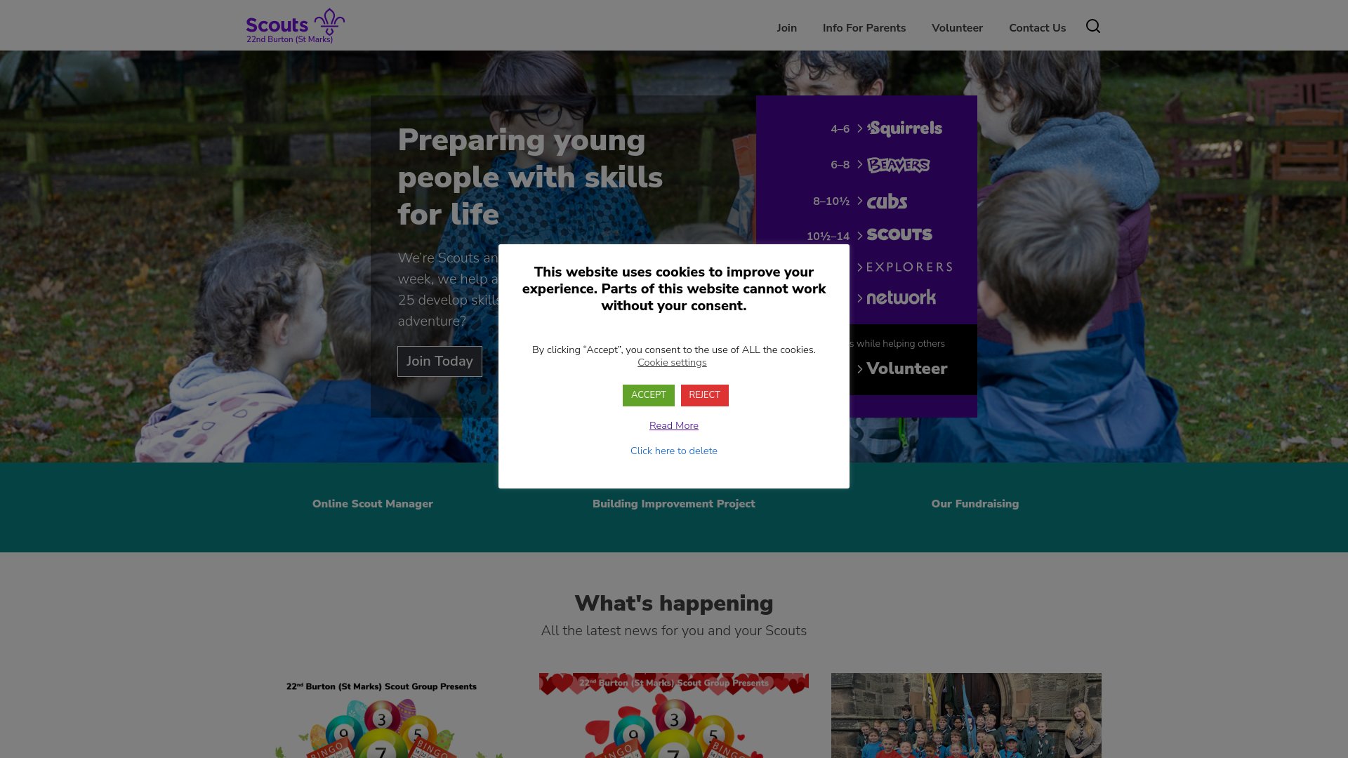 Website screenshot