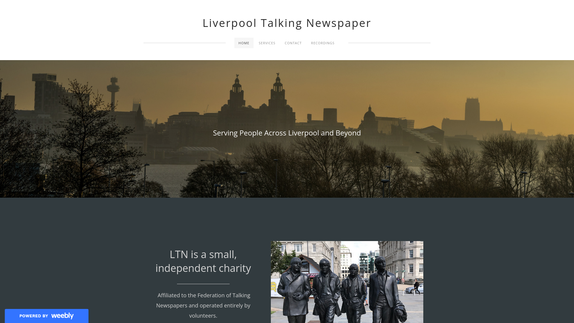 Website screenshot