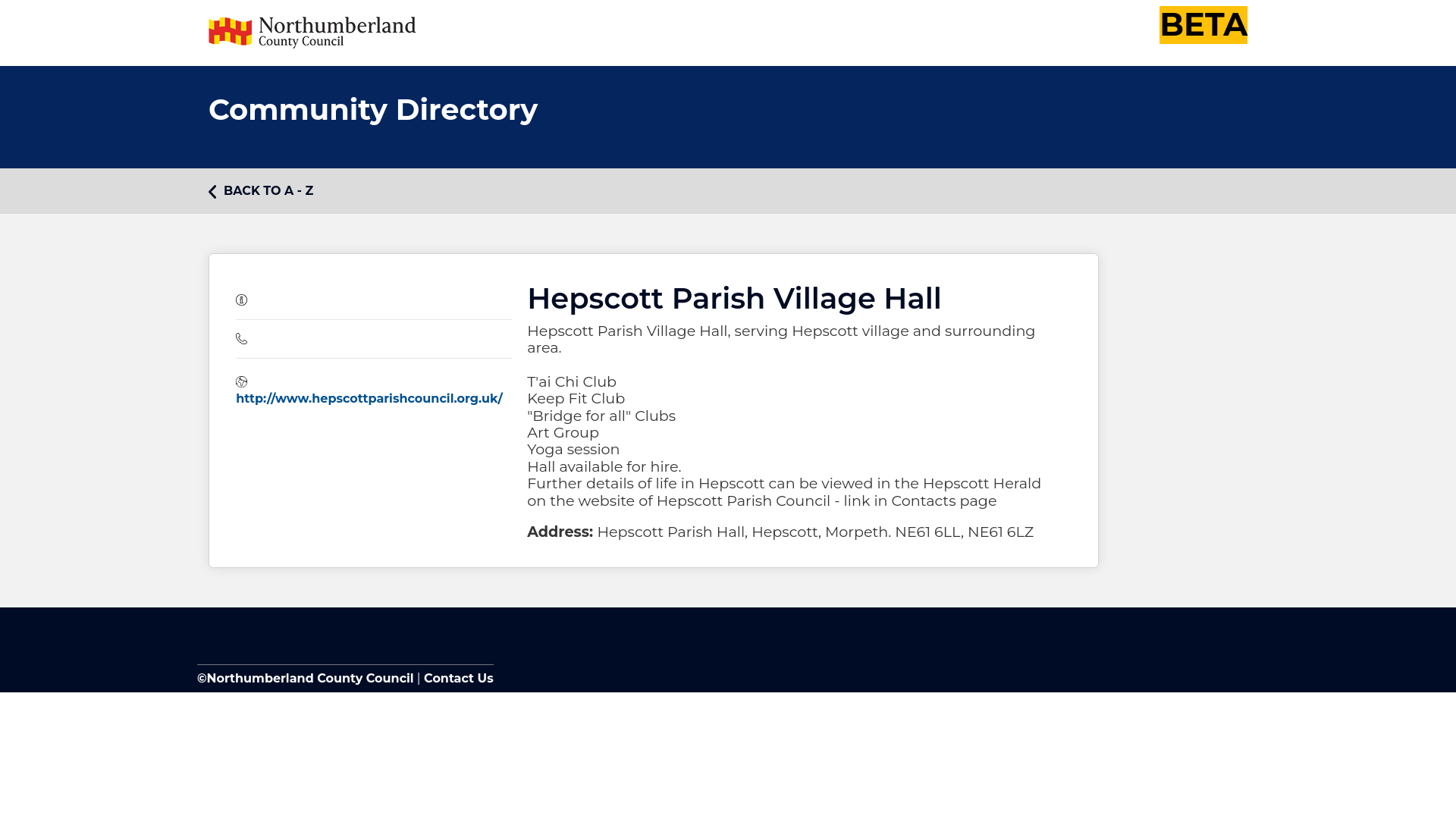 Website screenshot