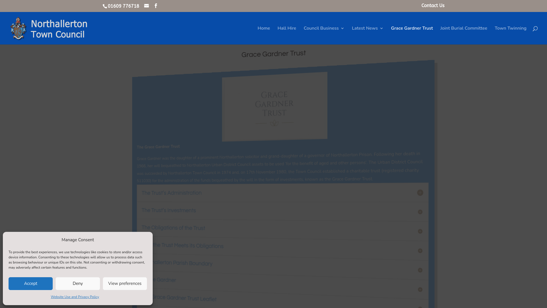 Website screenshot