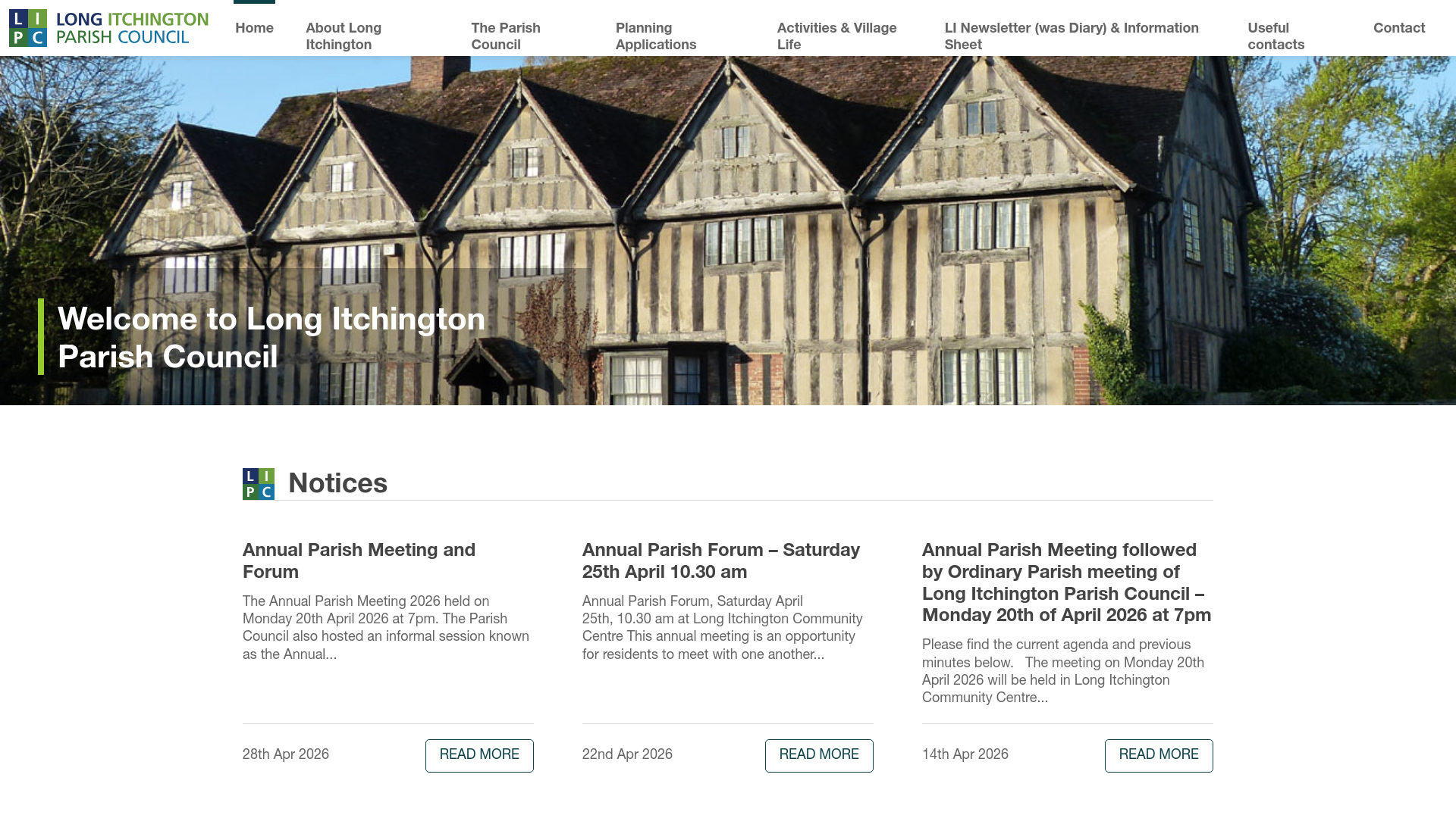 Website screenshot