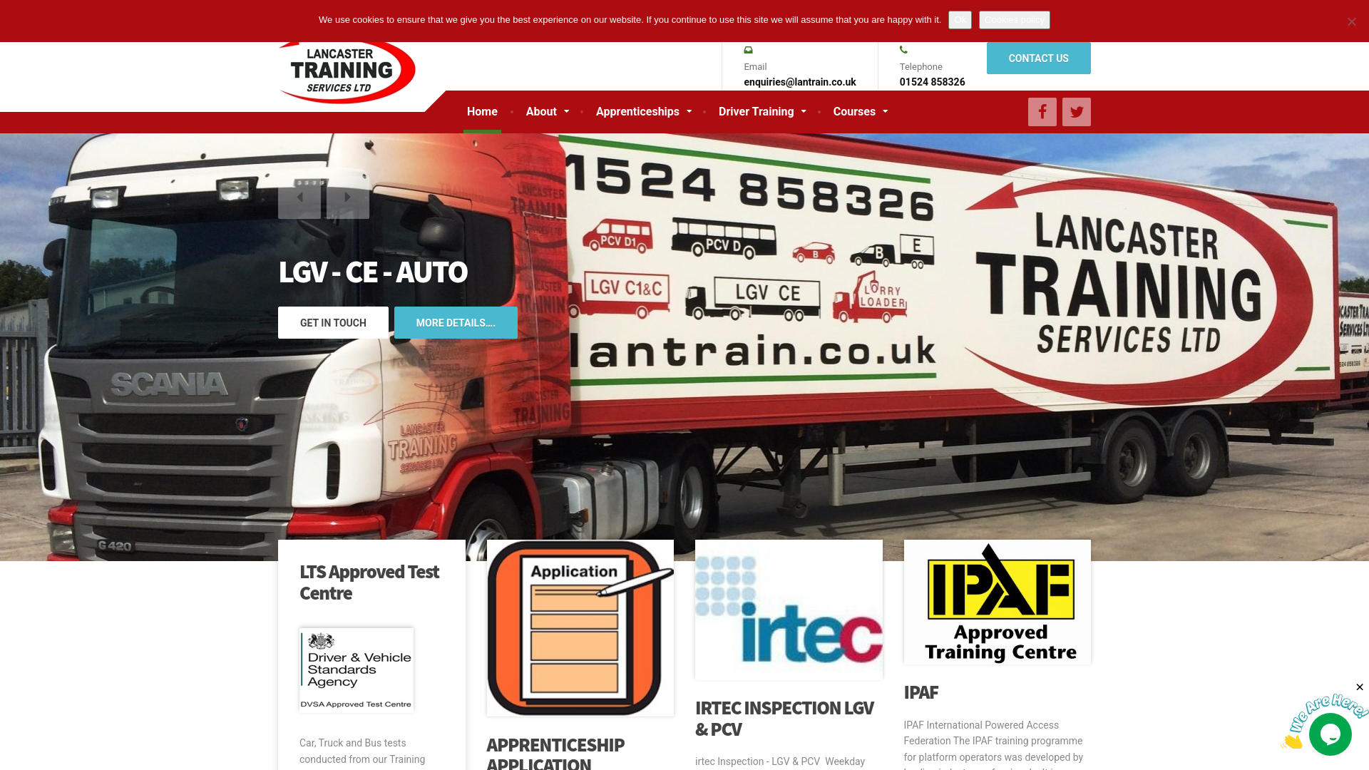 Website screenshot