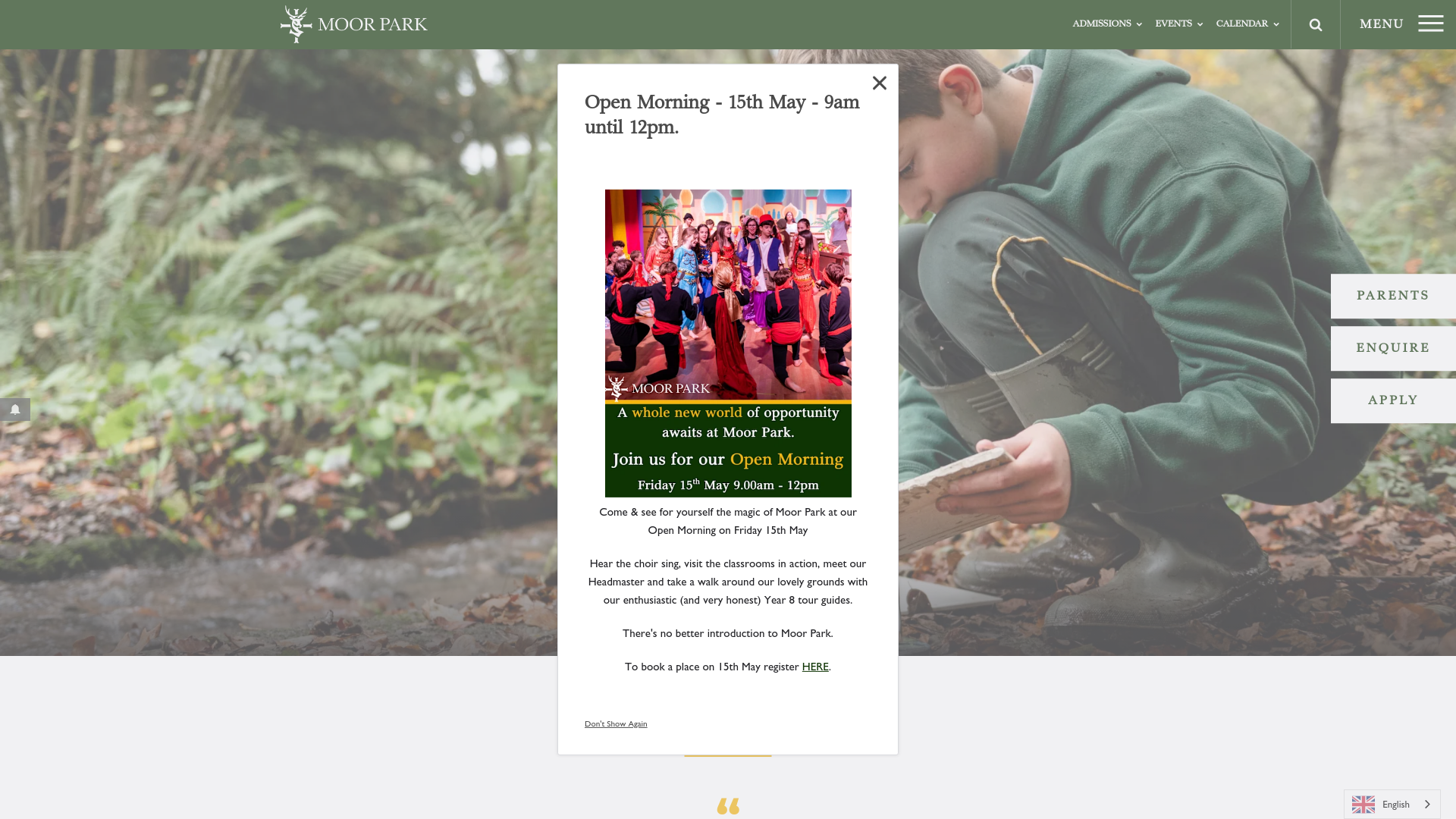 Website screenshot