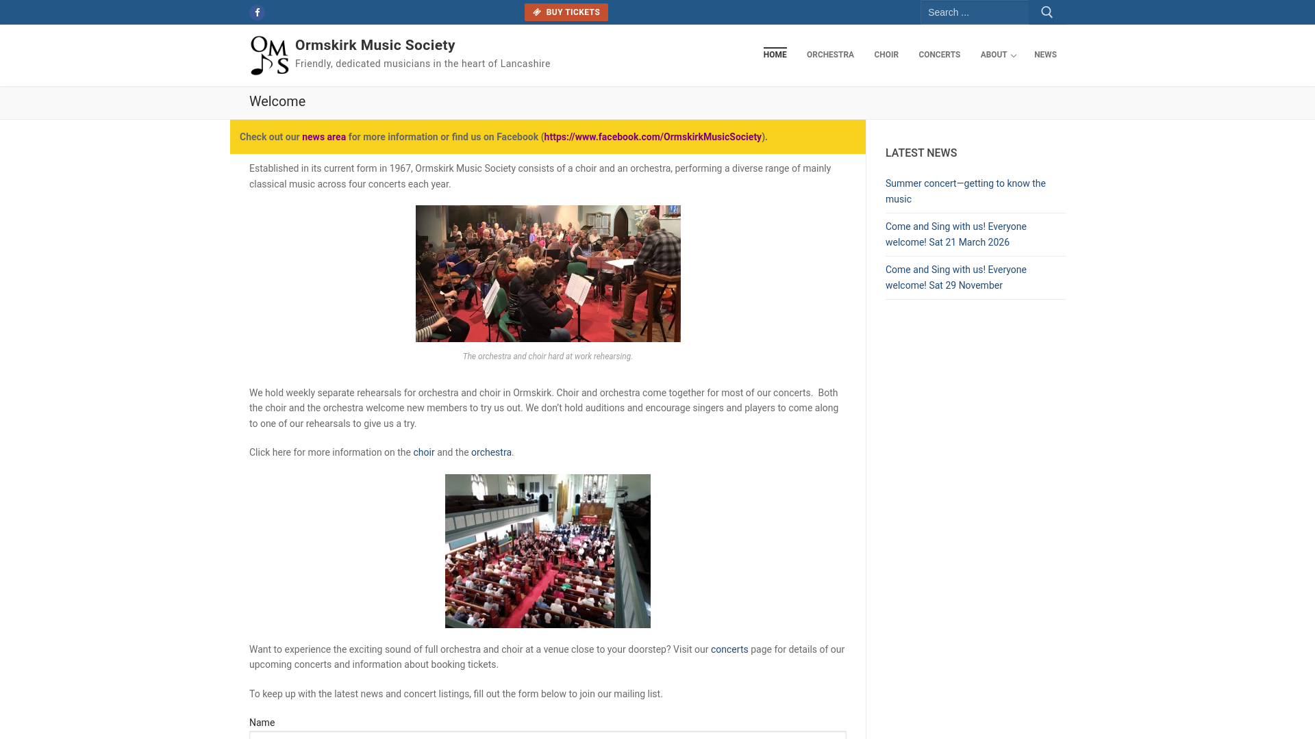 Website screenshot