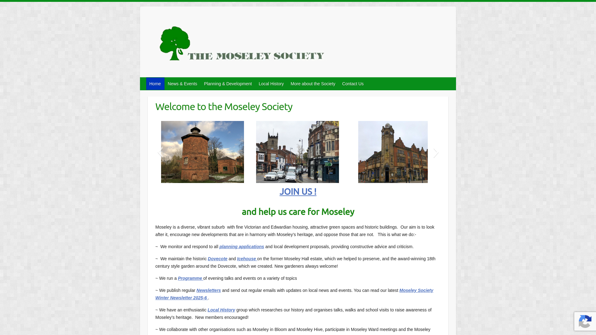 Website screenshot