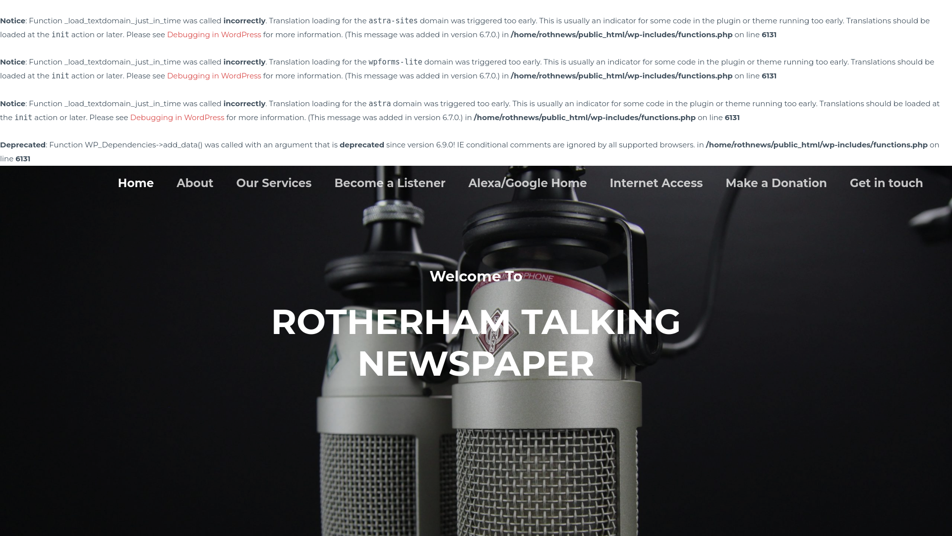 Website screenshot