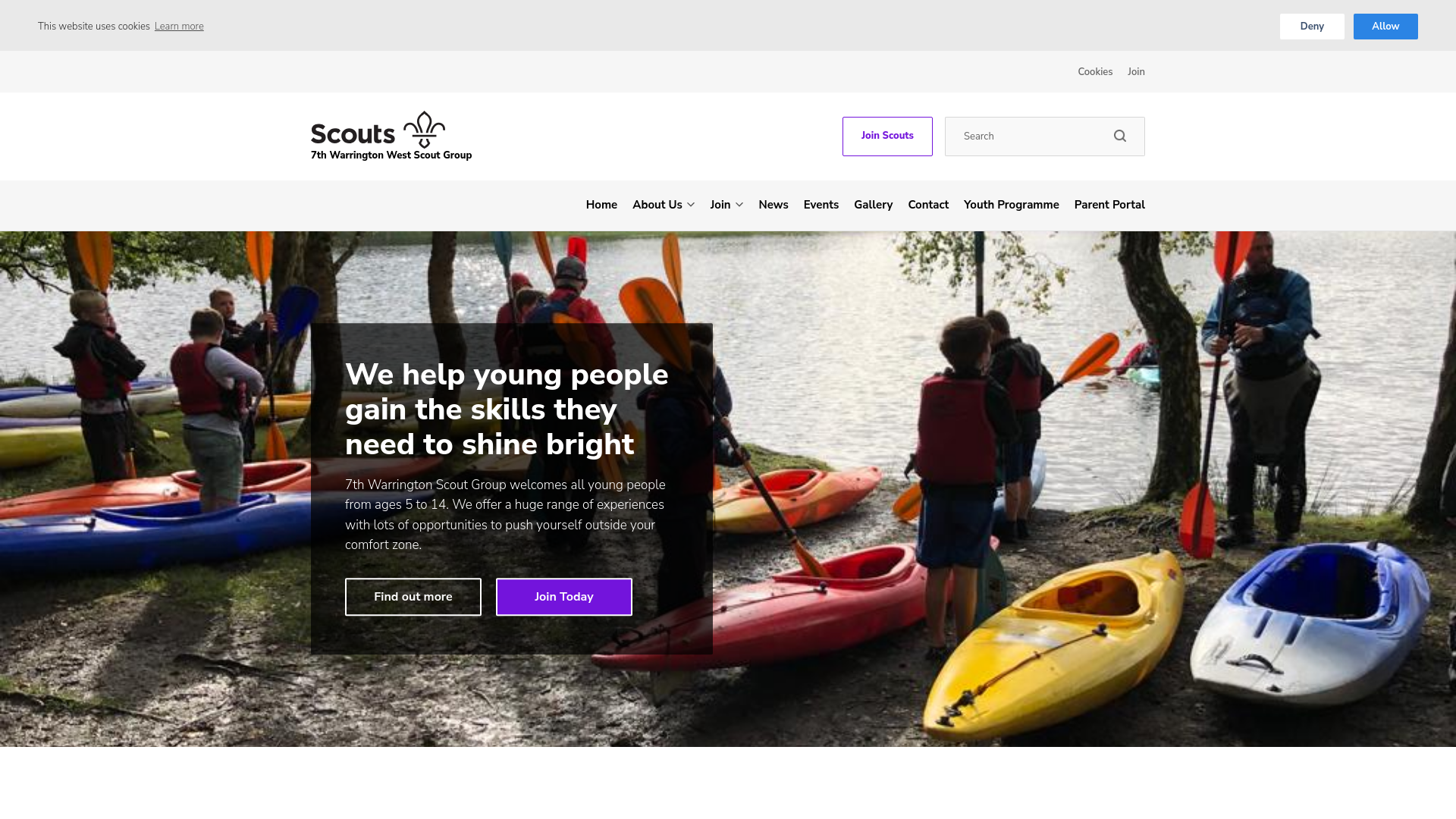 Website screenshot