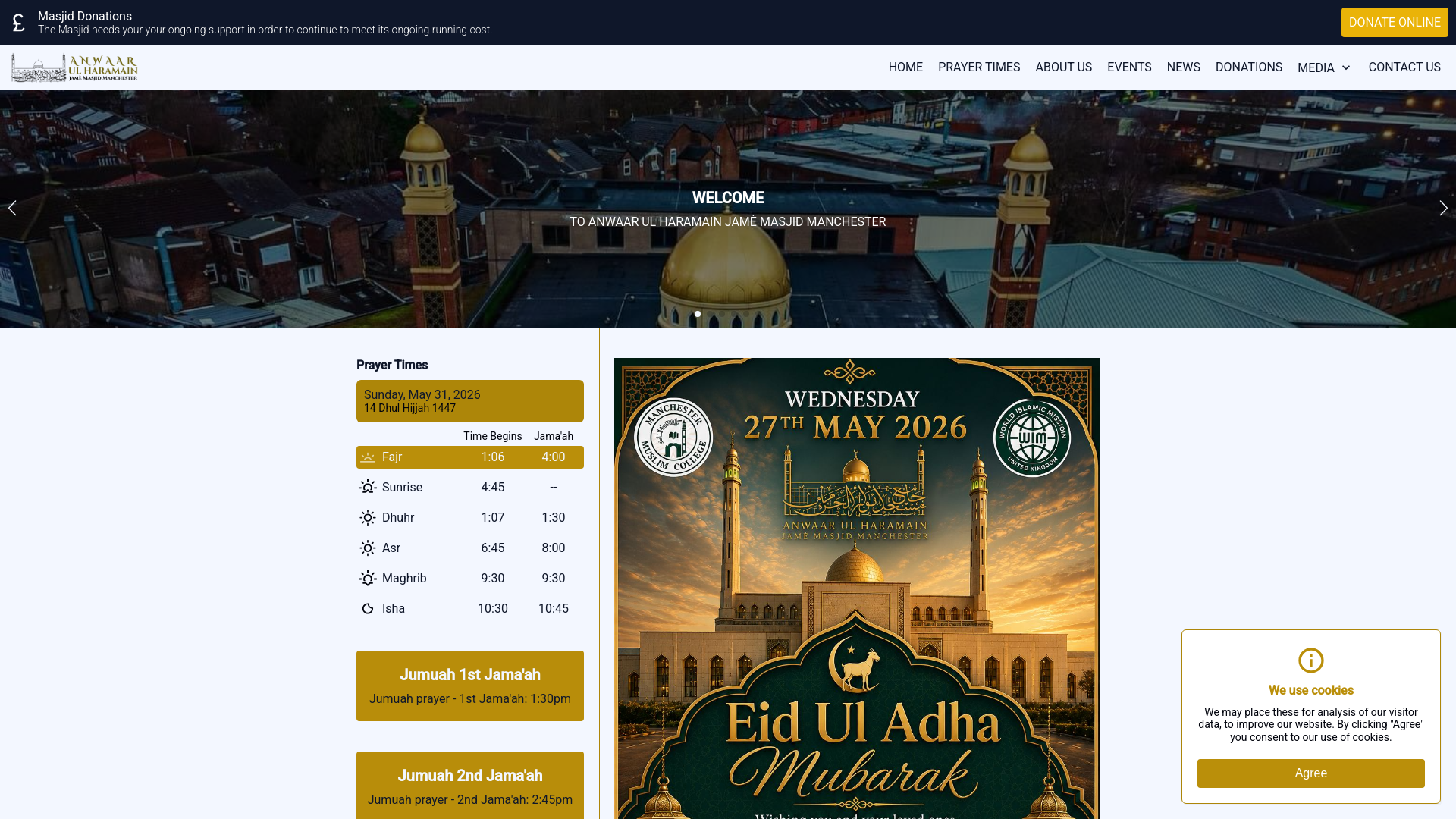 Website screenshot