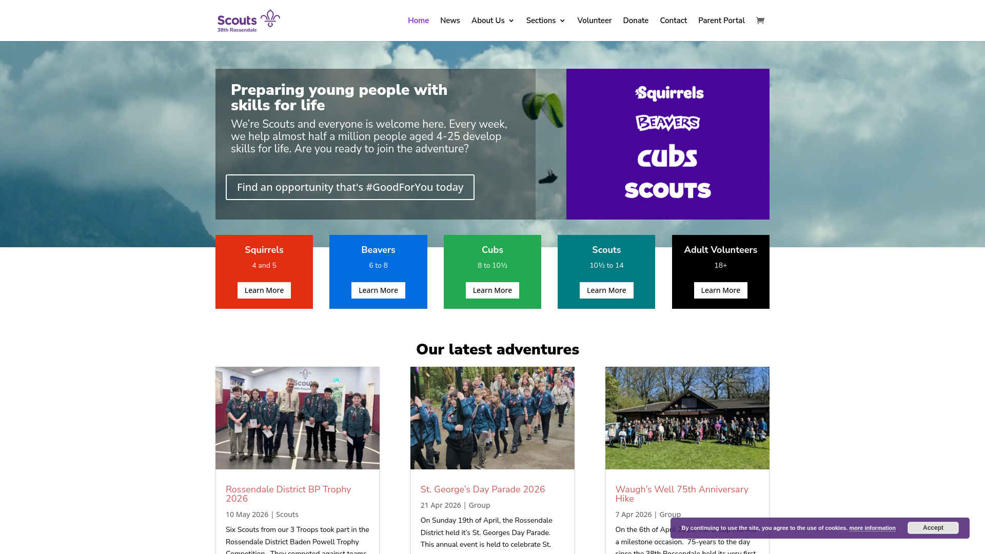 Website screenshot