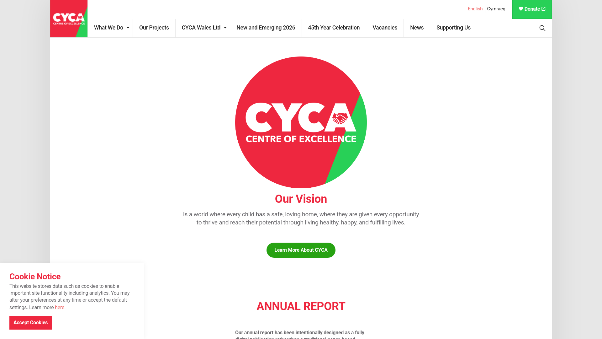 Website screenshot