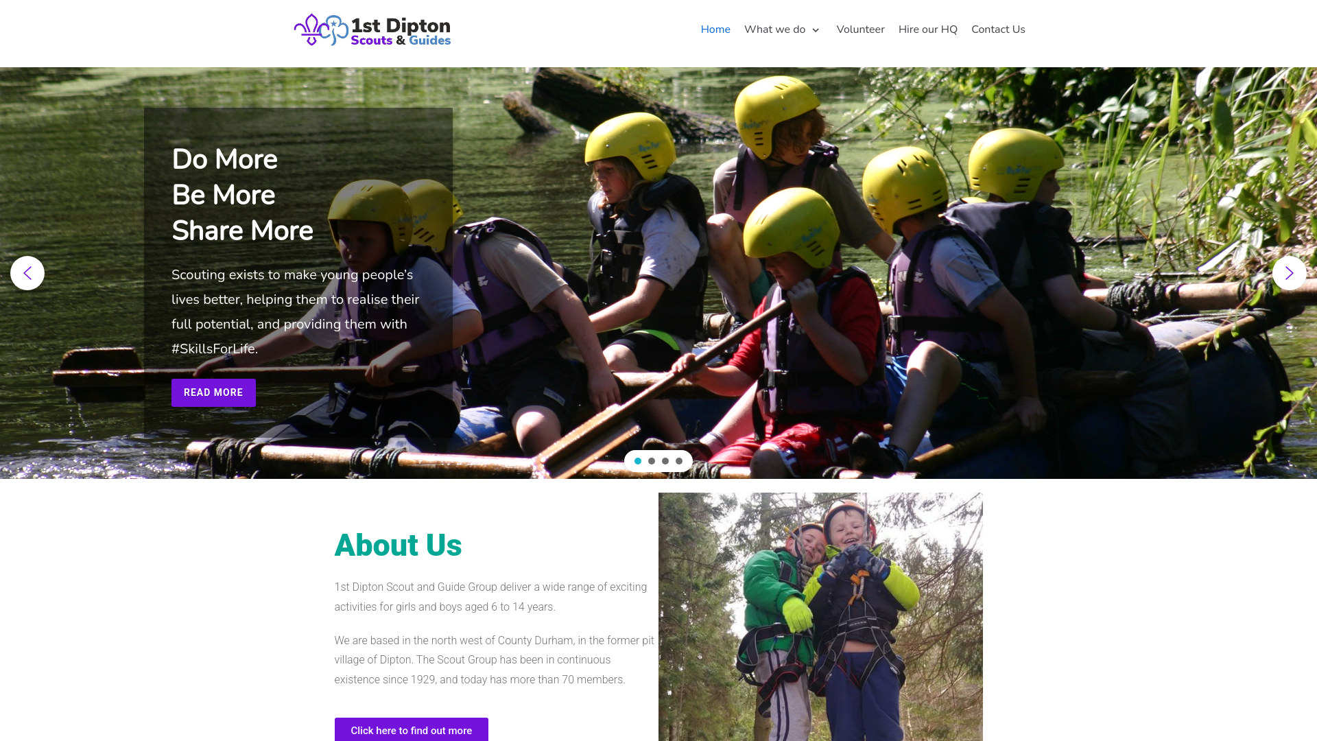 Website screenshot