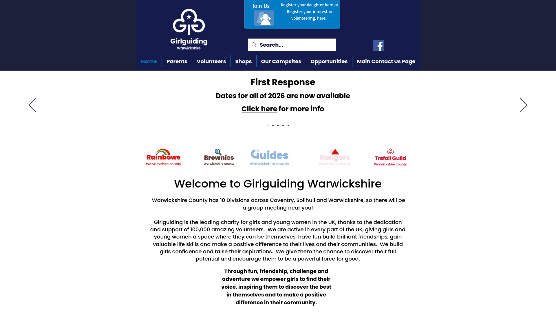 Website screenshot