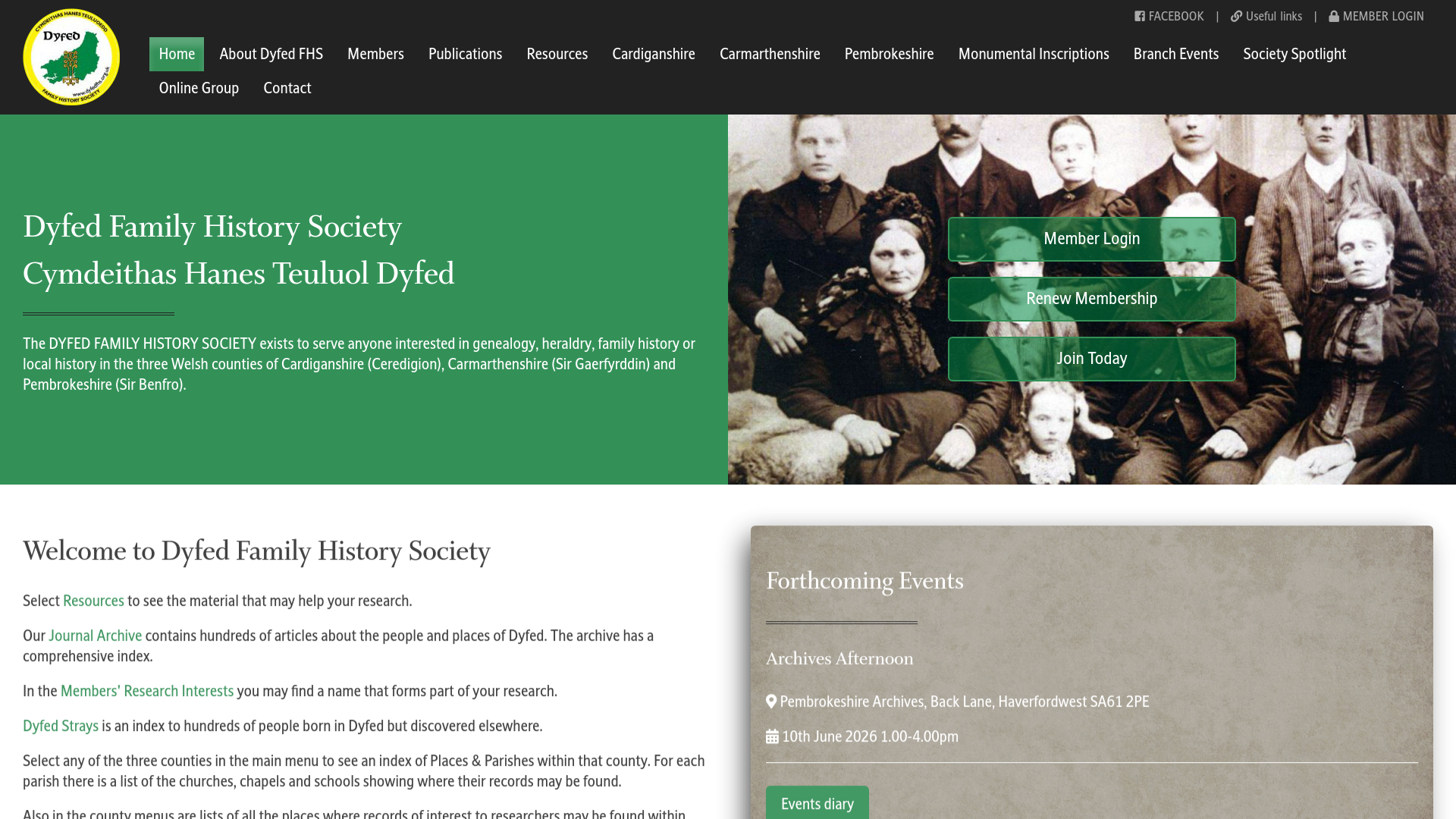 Website screenshot