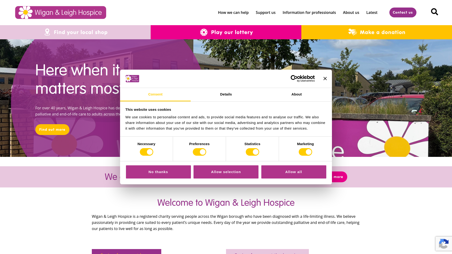 Website screenshot