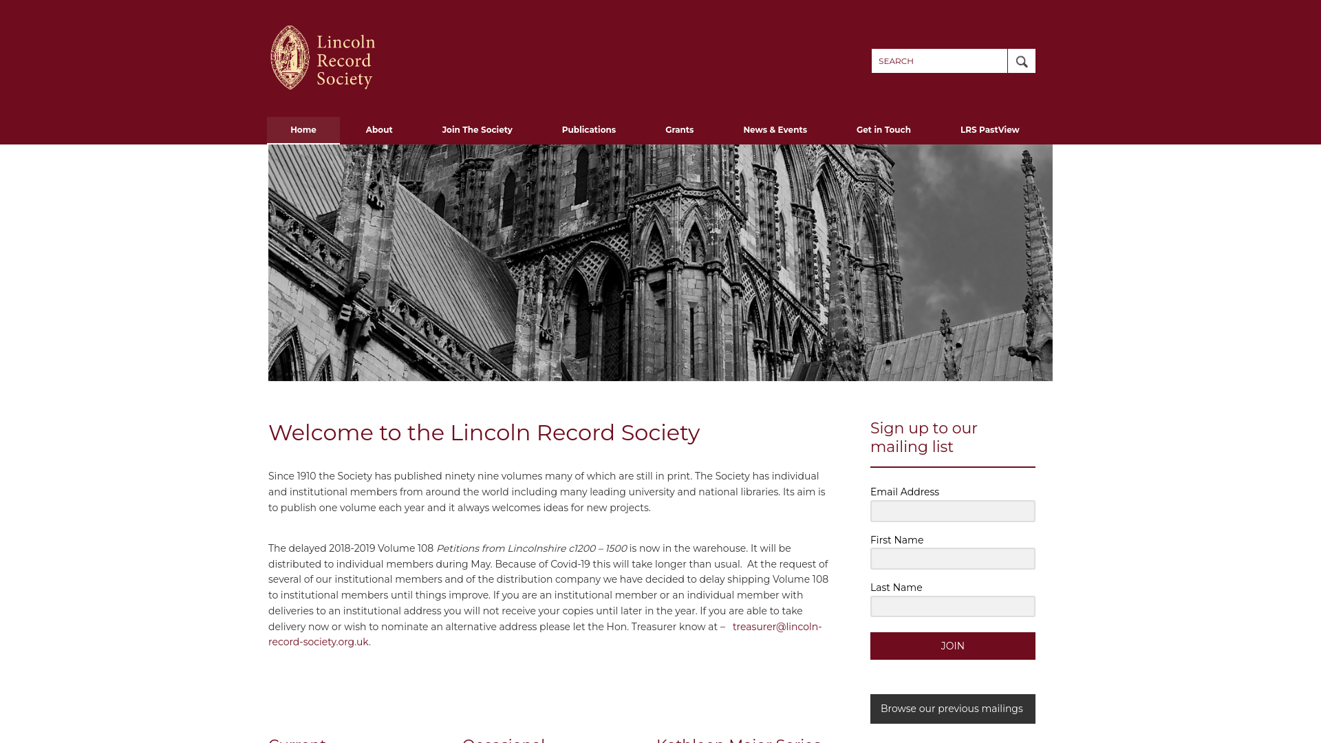 Website screenshot