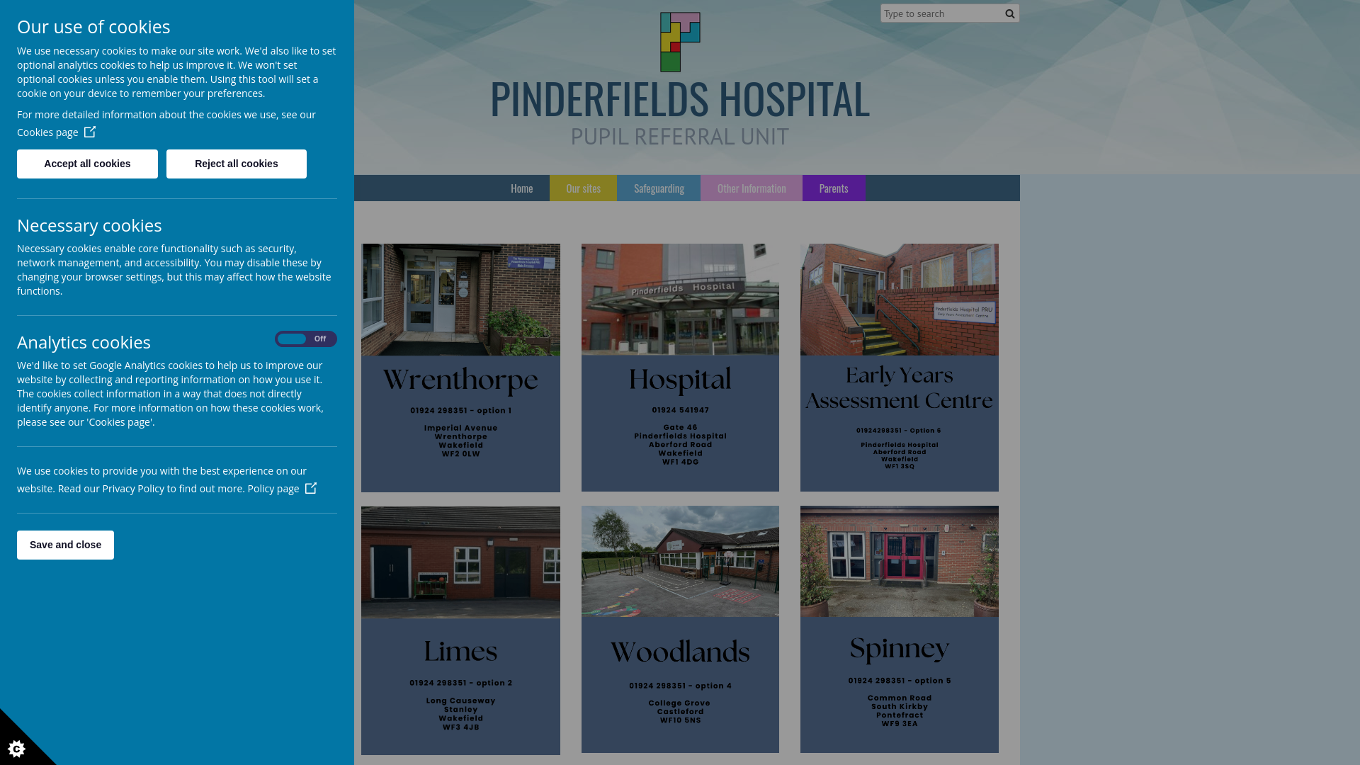 Website screenshot