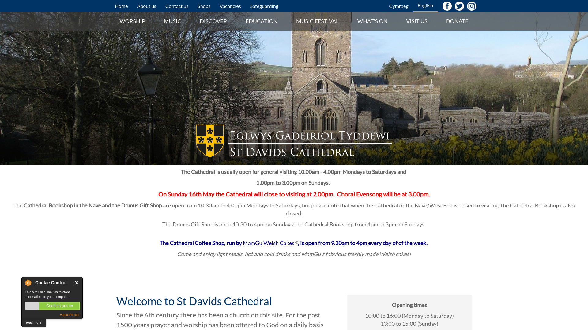 Website screenshot
