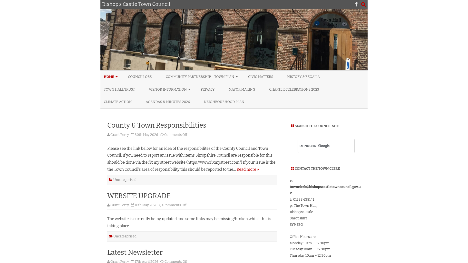 Website screenshot