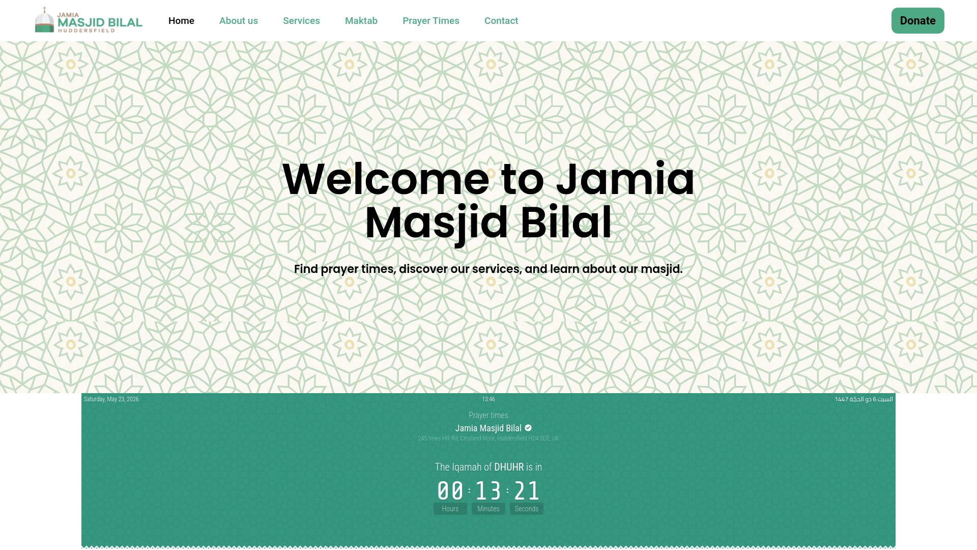 Website screenshot
